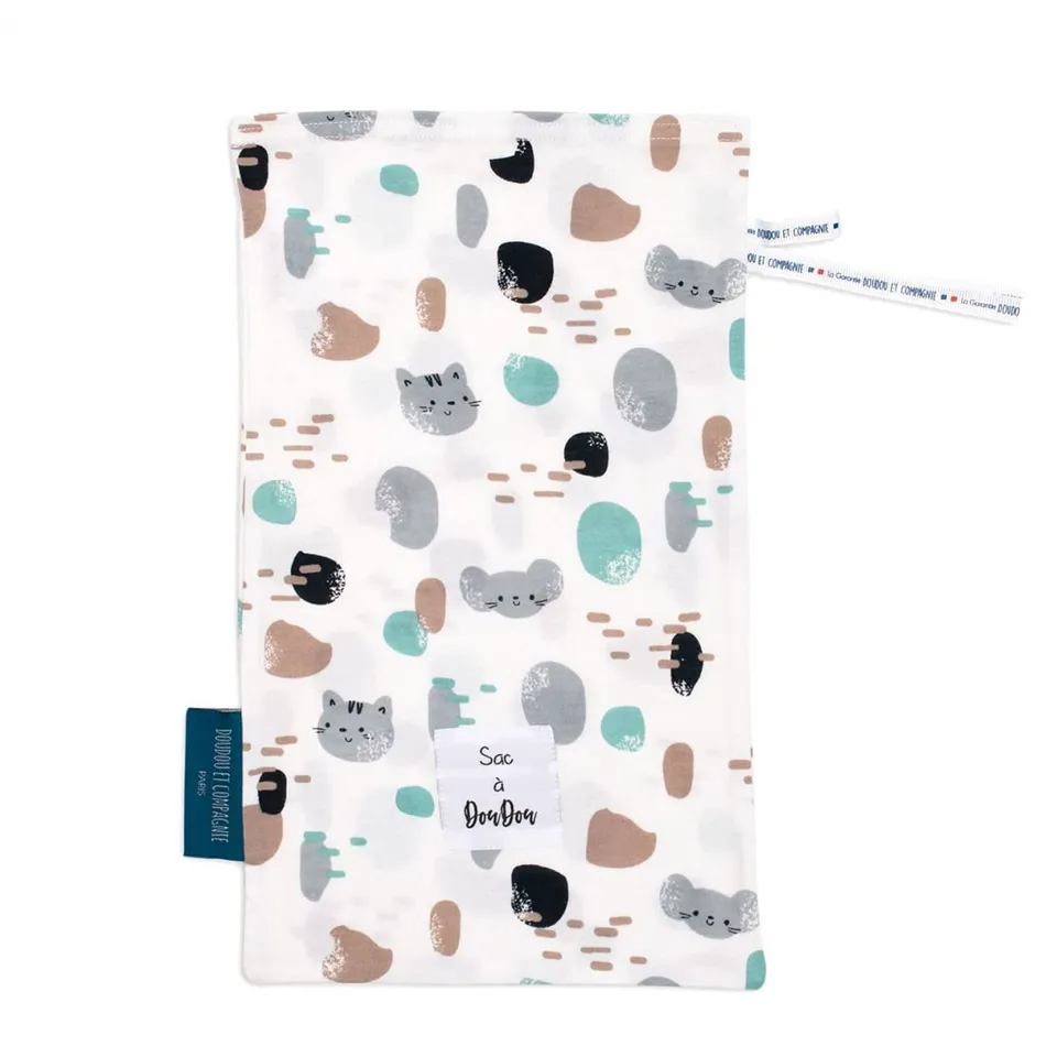 doudou-et-compagnie-sac-doudou-coton-motifs-lavable image 1