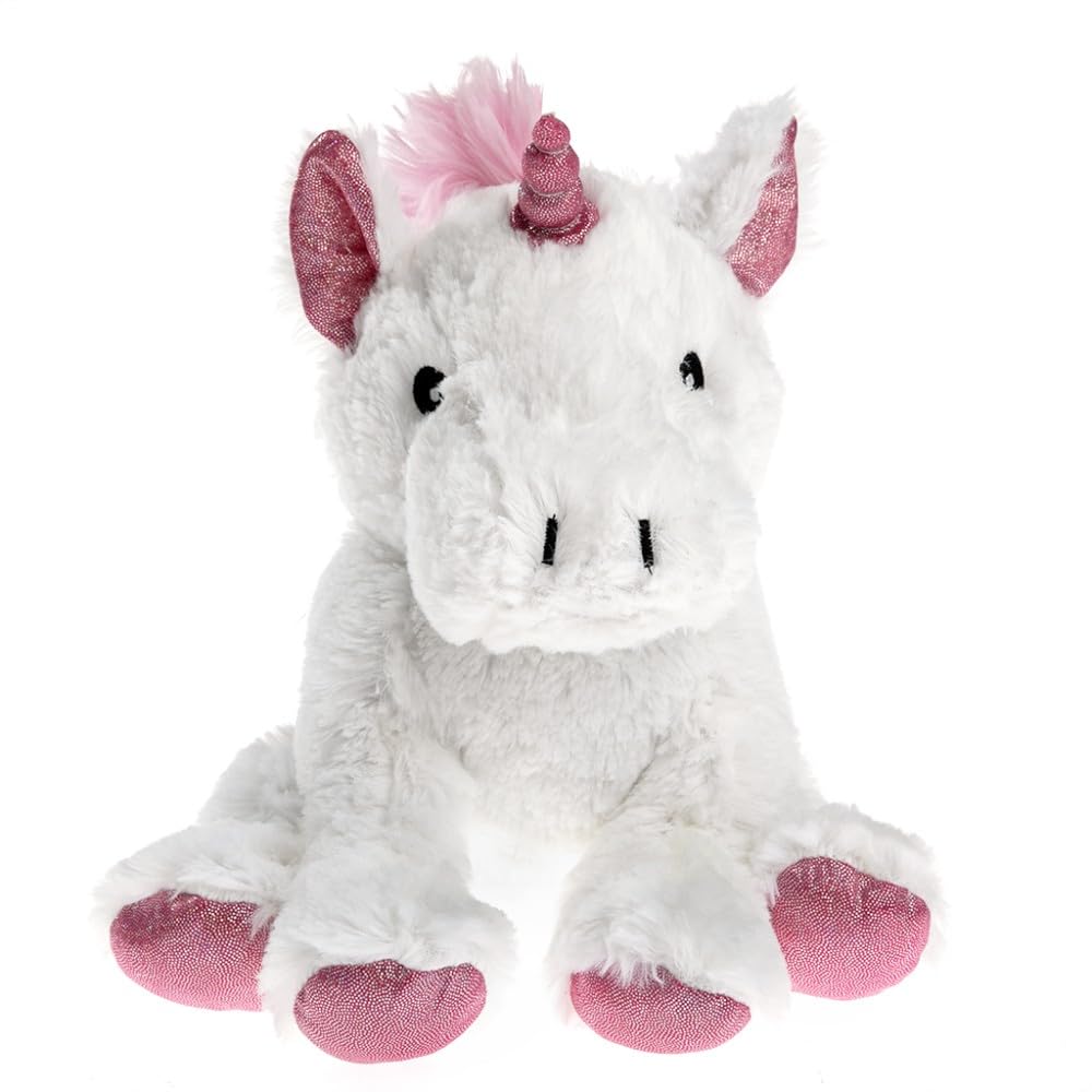 pelucho-peluches-bouillottes-licorne-blanche-bouillotte-peluche-bl-lavande image 1