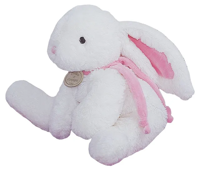 doudou-et-compagnie-lapin-bonbon-doudou-lapin-rose-30-cm image 1