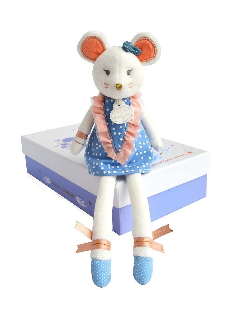 doudou-et-compagnie-fais-un-v-u-dc3399-poup-e-souris-bleu-26-cm image 1
