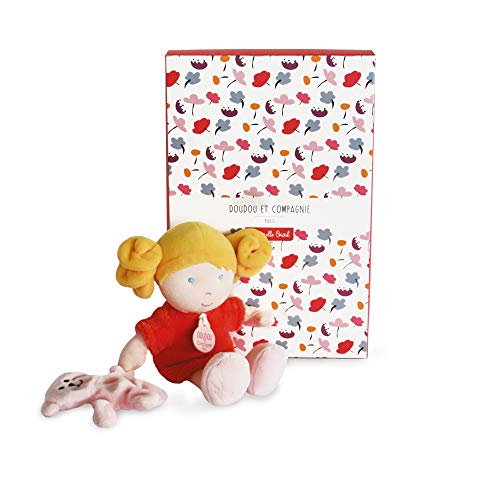 doudou-et-compagnie-petite-demoiselle-poup-e-chiffon-rouge-23-cm image 6
