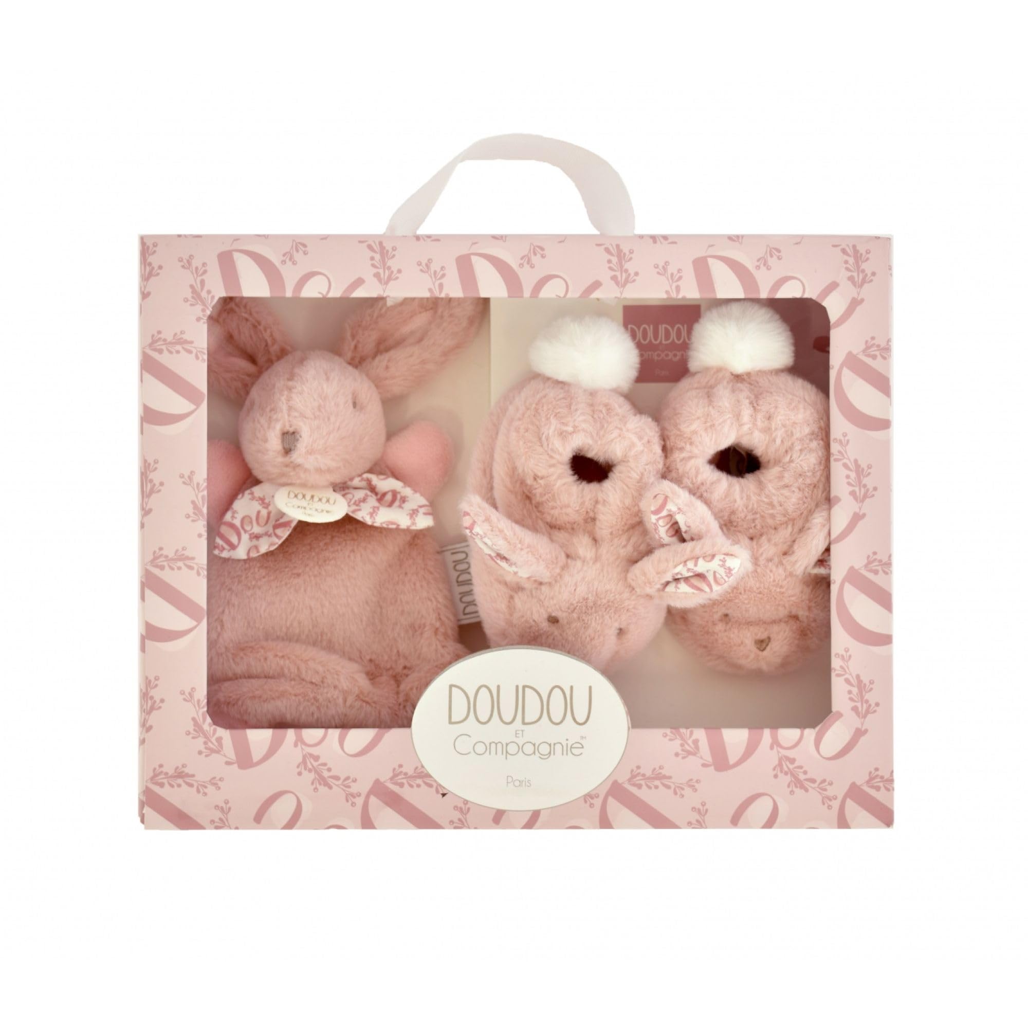 doudou-et-compagnie-lapin-doudou-dc4143-peluche-lapin-vert-sauge-29-cm image 4