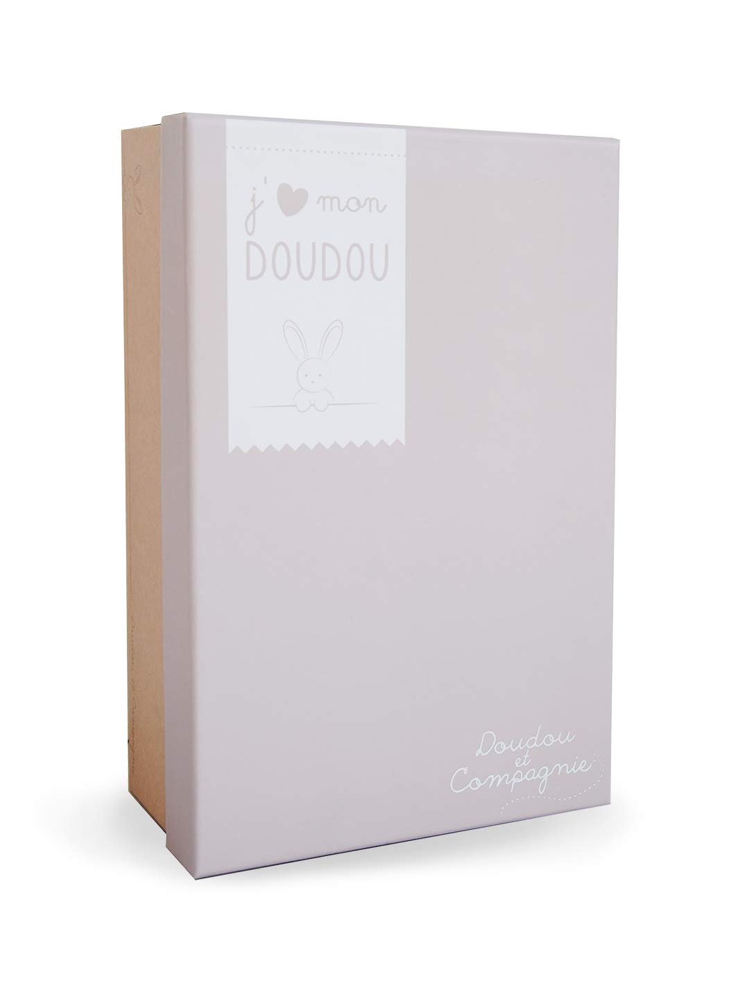doudou-et-compagnie-lapin-doudou-chic-doudou-taupe-30-cm image 2