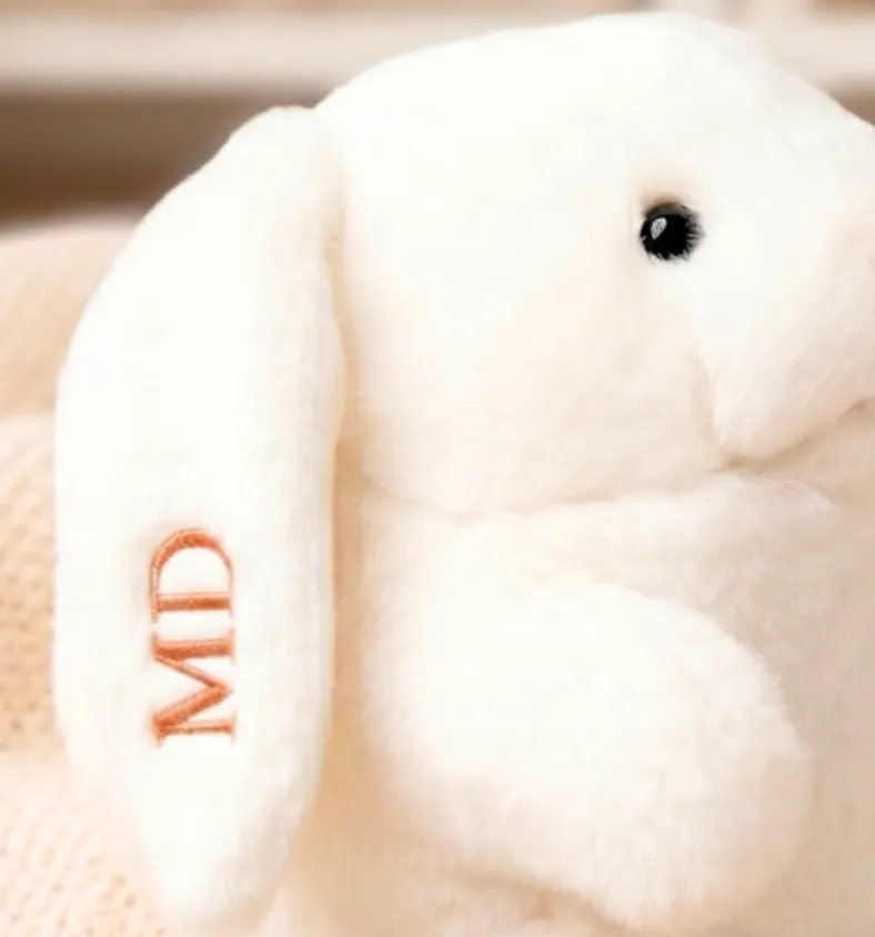 la-pelucherie-roodoo-personnalisation-oreille-lapin-broderie image 1