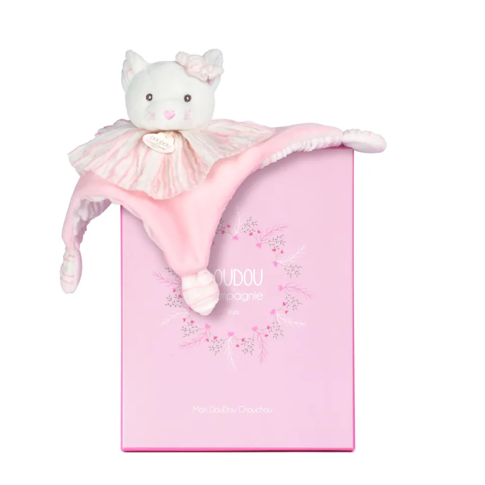 doudou-et-compagnie-les-chouchoux-chat-blanc-20-cm-dc4678 image 1