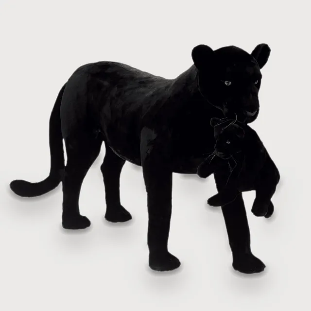 la-pelucherie-pi-ces-d-exception-panth-re-z-lie-peluche-170-cm image 1