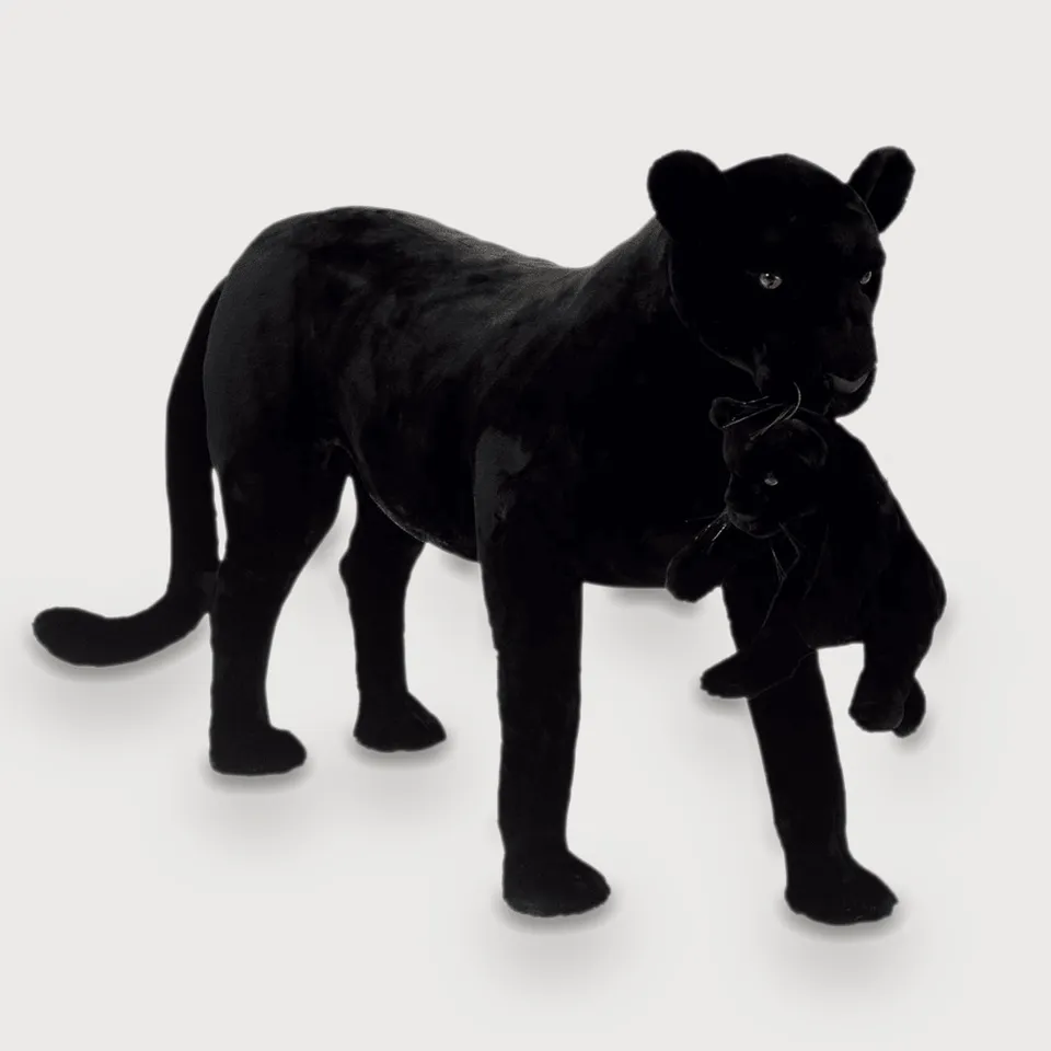 la-pelucherie-pi-ces-d-exception-panth-re-z-lie-peluche-170-cm image 1