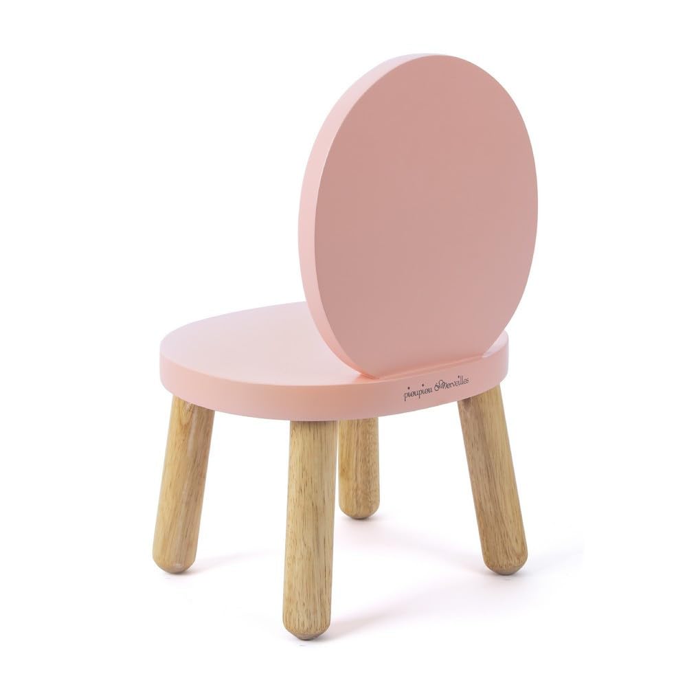 pioupiou-merveilles-ovaline-lot-2-chaises-enfant-rose-1-4-ans-bois image 6