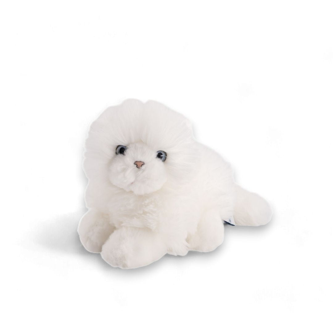 la-pelucherie-oscar-peluche-chat-moyen-assis-30-cm-blanc image 7
