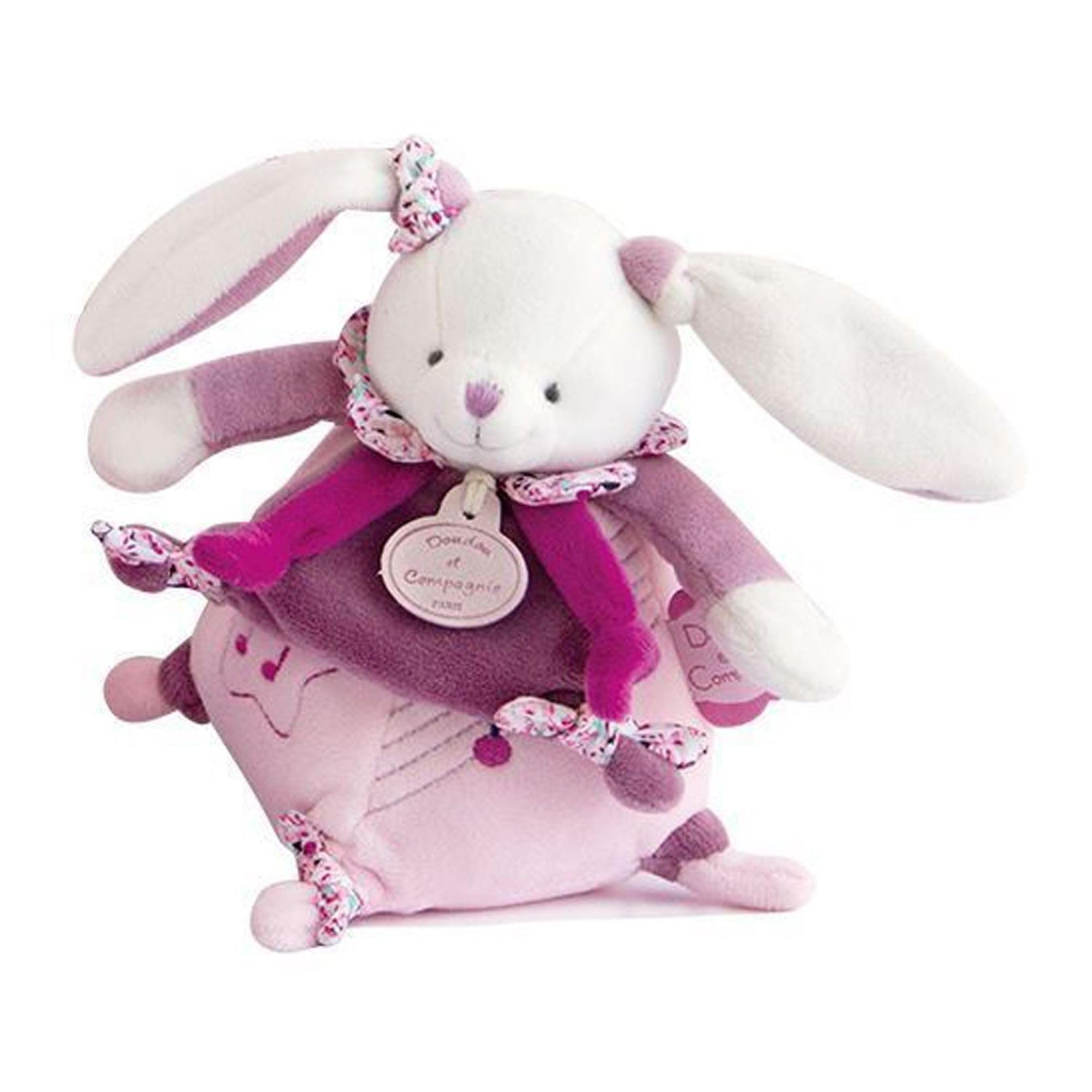 doudou-et-compagnie-cerise-petit-chou-lapin-peluche-17cm image 2