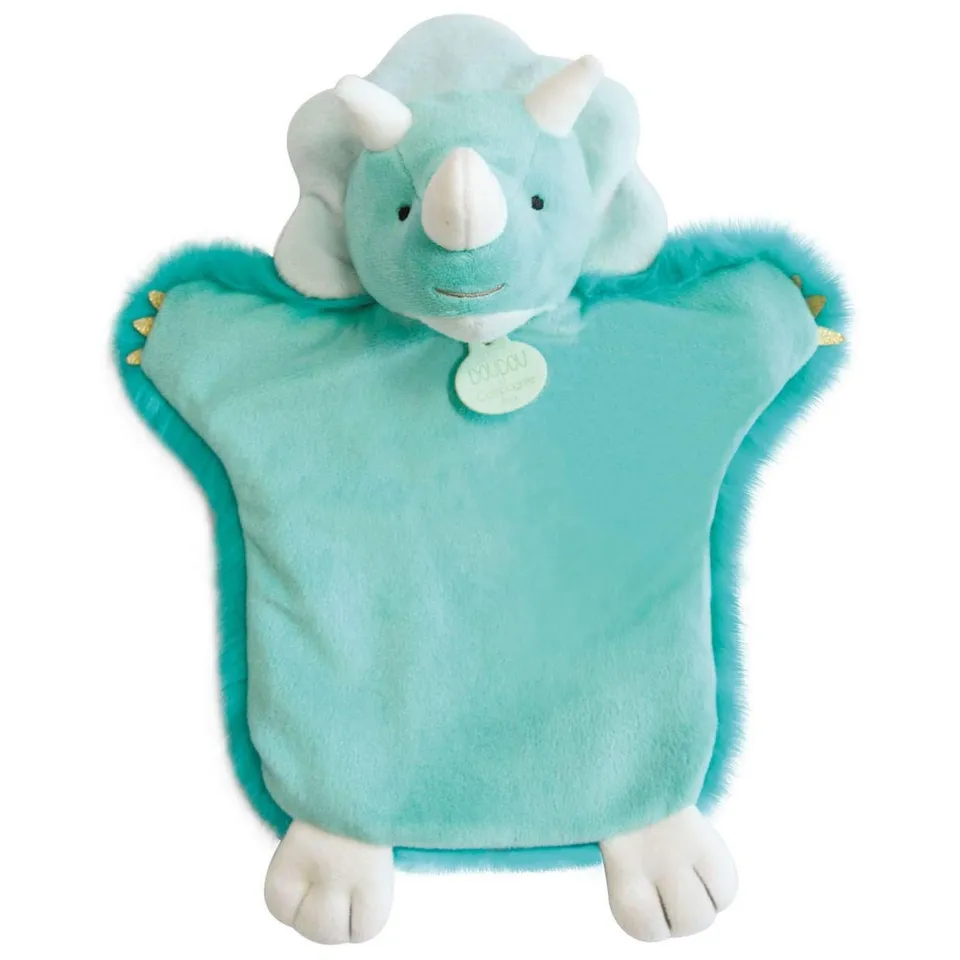 doudou-et-compagnie-marionnettes-dino-marionnette-turquoise image 1