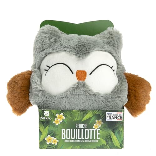 pelucho-bouillotte-peluche-chouette-grise-grains-bl-lavande-france image 7