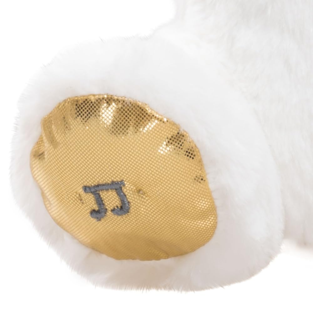 pioupiou-merveilles-gaston-peluche-musicale-coucou-25-cm-blanc-or image 6