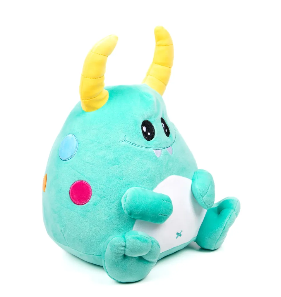 pioupiou-merveilles-cushablez-spike-peluche-dino-bleu-20-cm image 1