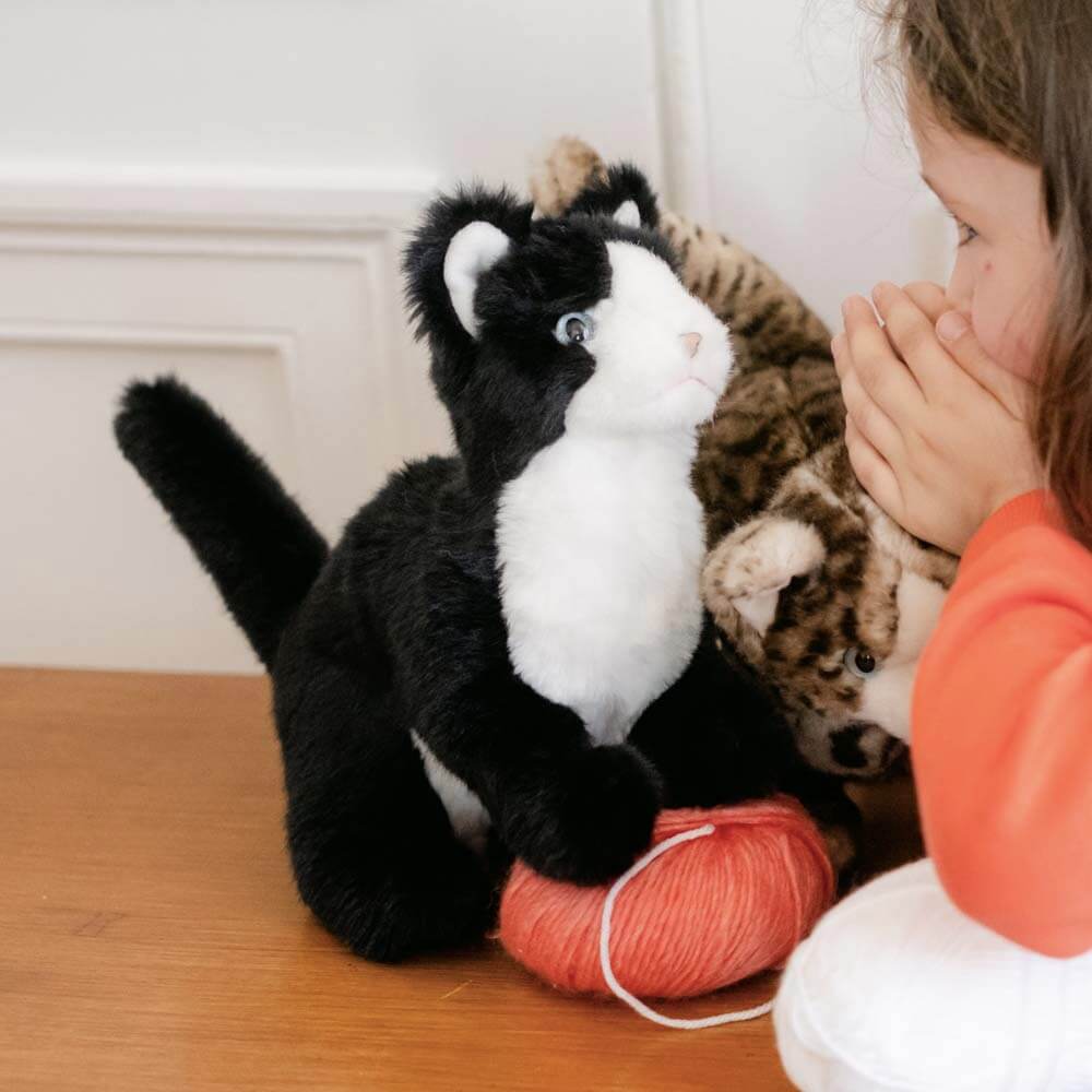 la-pelucherie-chats-chat-gustave-peluche-petit-26-cm-tigr image 2