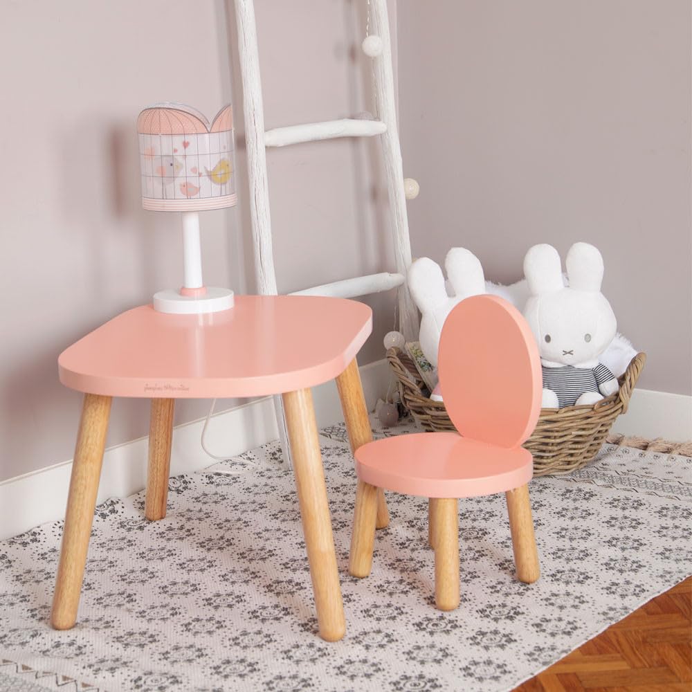 pioupiou-merveilles-ovaline-rose-ensemble-table-et-chaises-1-4-ans image 2