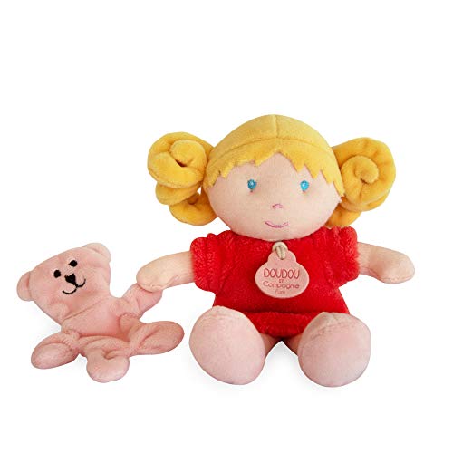 doudou-et-compagnie-petite-demoiselle-poup-e-chiffon-rouge-23-cm image 7