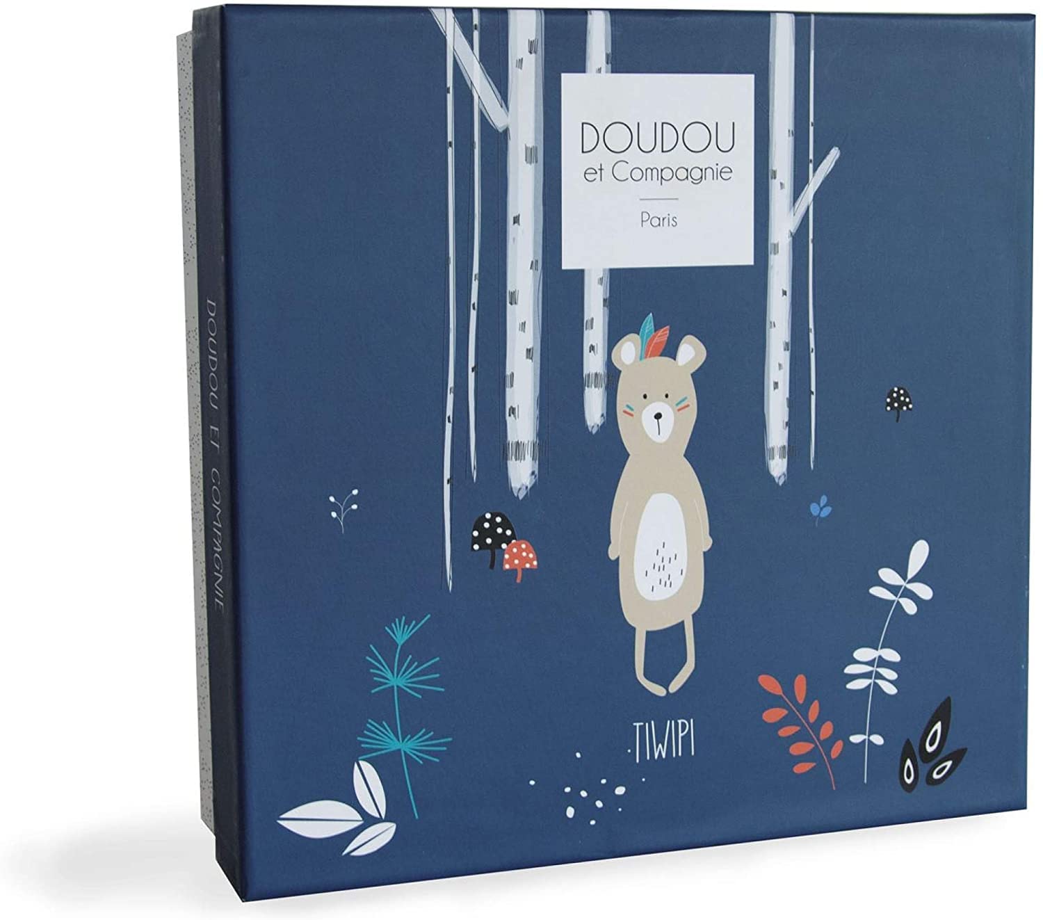 doudou-et-compagnie-tiwipi-dc3638-doudou-plat-ours-marron-23-cm image 3
