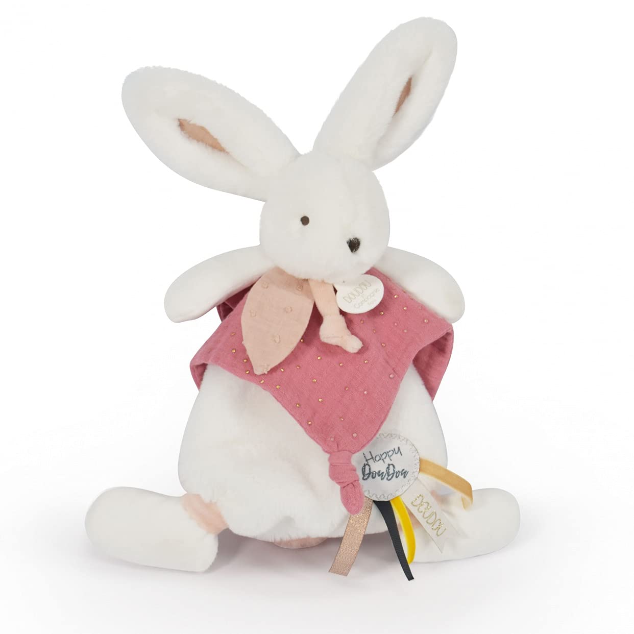 doudou-et-compagnie-happy-doudou-dc3741-doudou-plat-lapin-terracotta image 2