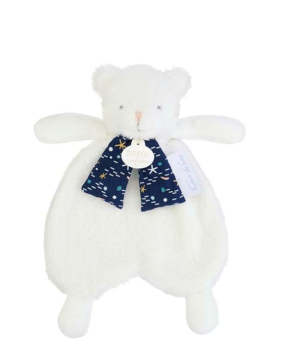 doudou-et-compagnie-ours-clair-de-lune-dc4316-doudou-plat-blanc image 4