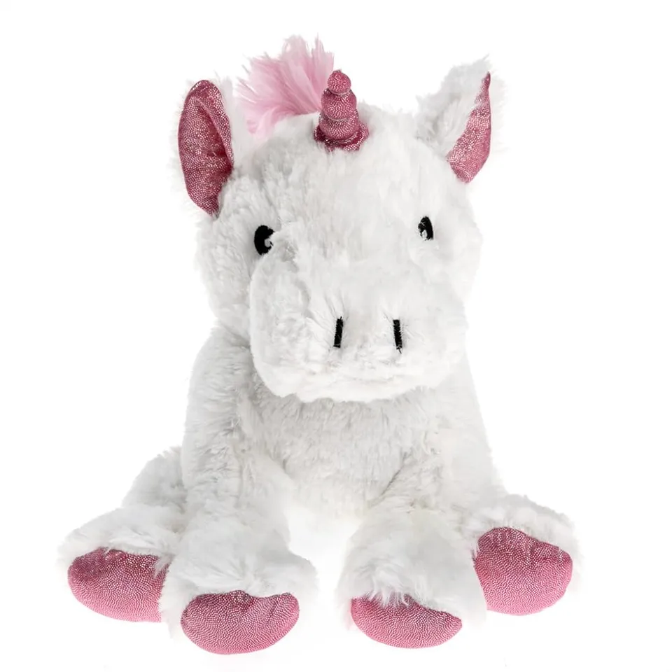 pelucho-peluches-bouillottes-licorne-blanche-bouillotte-peluche-bl-lavande image 1