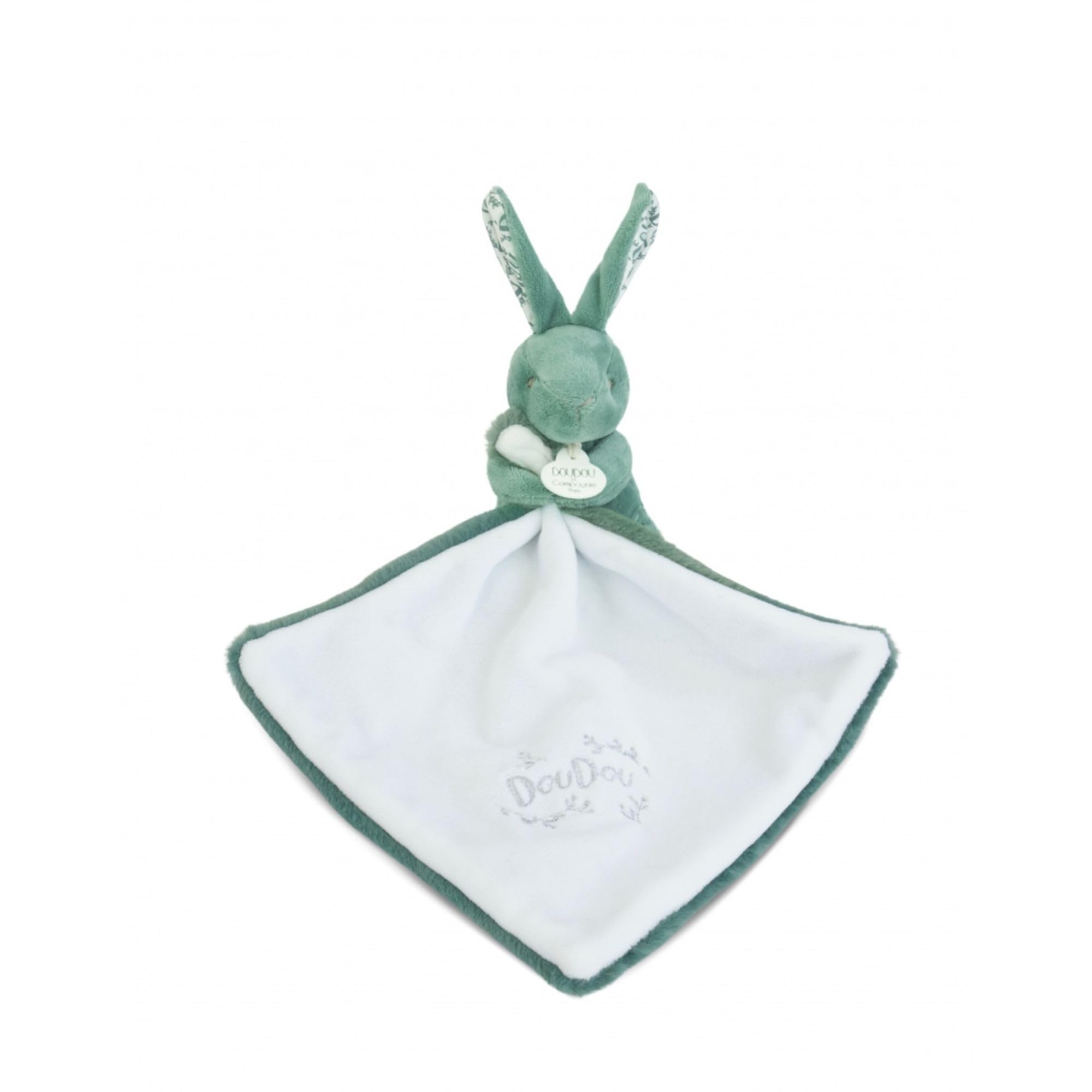 doudou-et-compagnie-lapin-doudou-plat-blanc-30-cm-foulard image 8