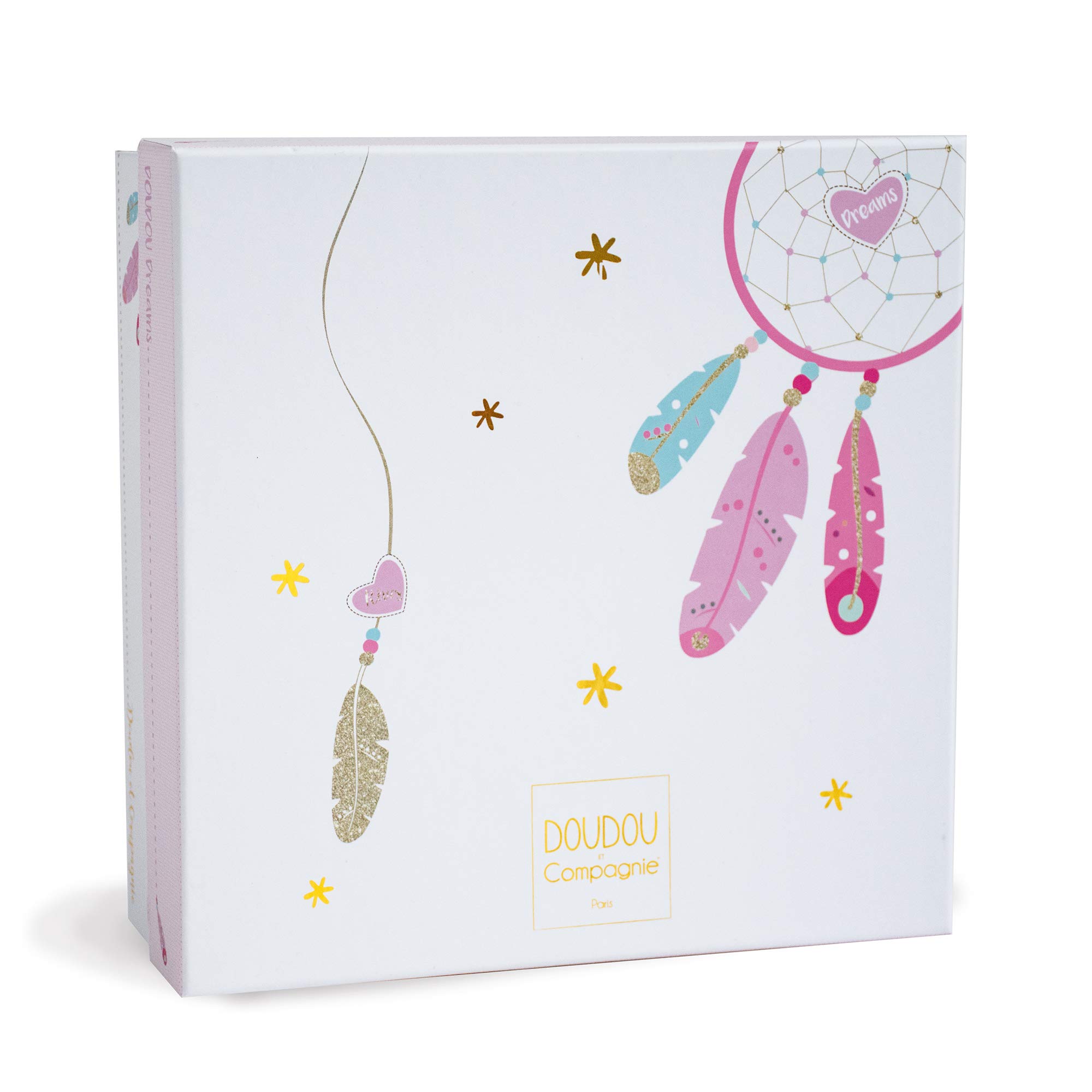 doudou-et-compagnie-attrape-r-ves-dc3547-doudou-licorne-rose-26-cm image 3