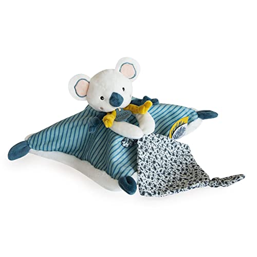 doudou-et-compagnie-yoca-le-koala-doudou-plat-bleu-25-cm image 8