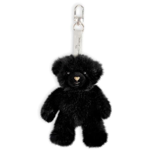 doudou-et-compagnie-porte-cl-s-peluche-ours-noir-15cm-ho2922 image 2