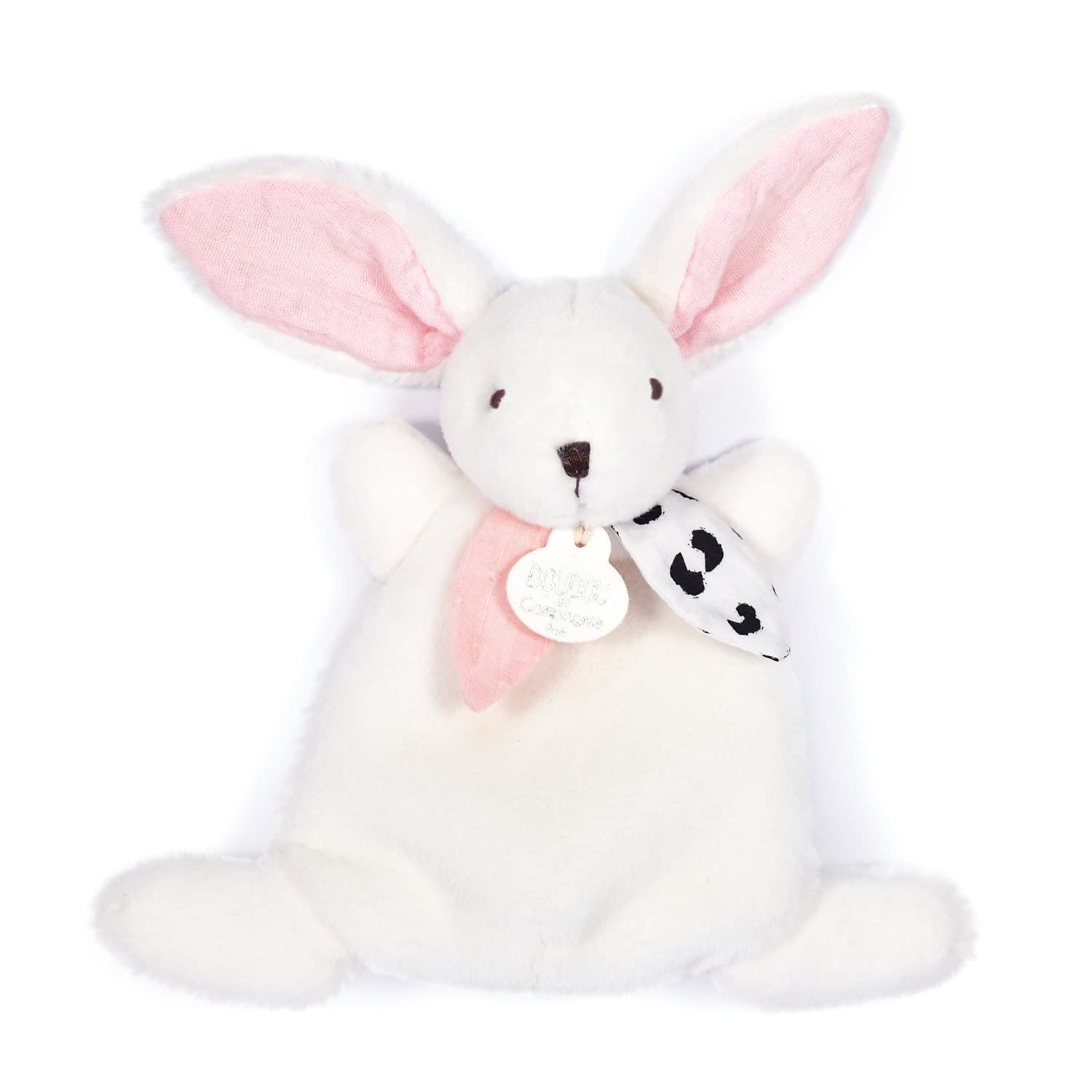 doudou-et-compagnie-happy-doudou-lapin-peluche-rose-17-cm image 2