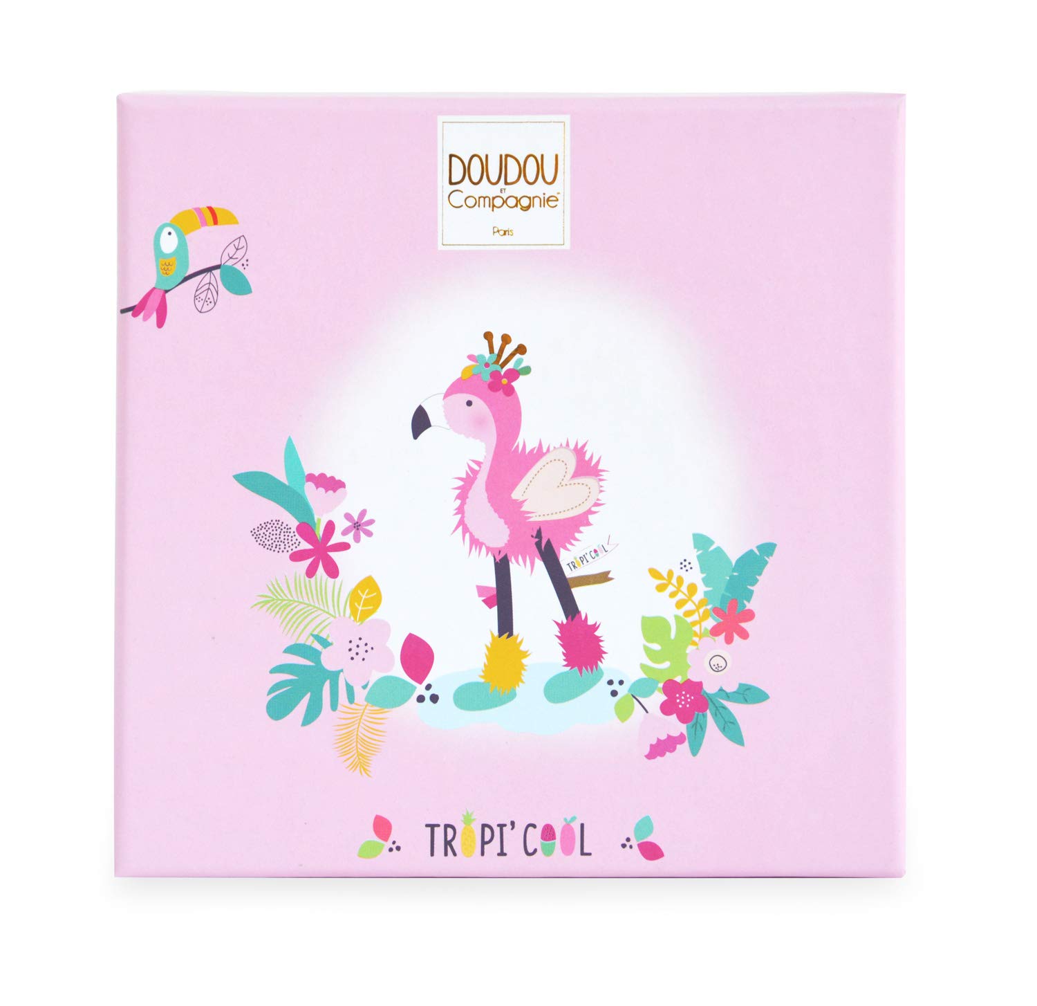 doudou-et-compagnie-tropicool-dc3442-chaussons-flamant-rose image 3