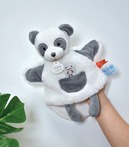 doudou-et-compagnie-marionnette-panda-unicef-25-cm-dc3990 image 8