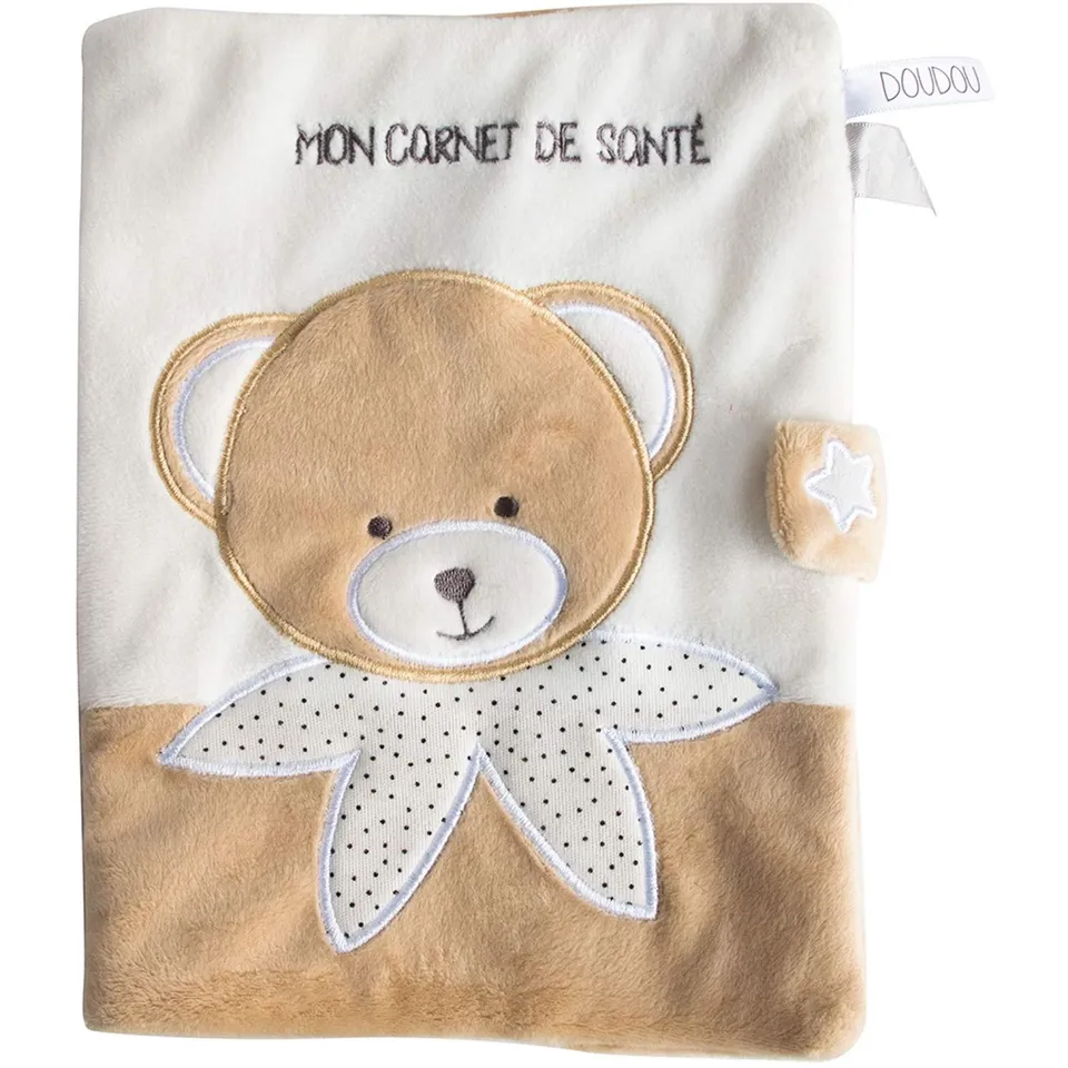 doudou-et-compagnie-prot-ge-carnet-sant-dc3504-ours-beige image 1