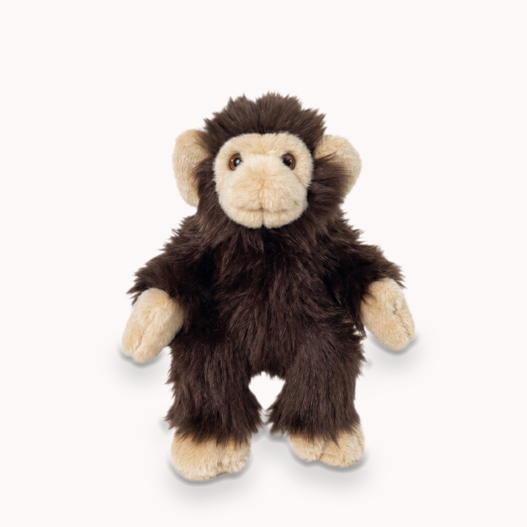 la-pelucherie-jungle-singe-marcel-marron-peluche-petit-35-cm image 1
