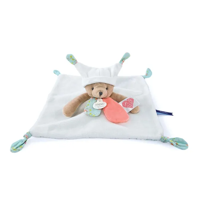doudou-et-compagnie-petits-fut-s-ours-blanc-doudou-25cm-dc4057 image 1