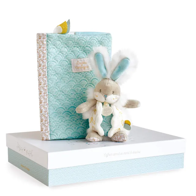 doudou-et-compagnie-prot-ge-carnet-dc3499-vert-amande-doudou image 1