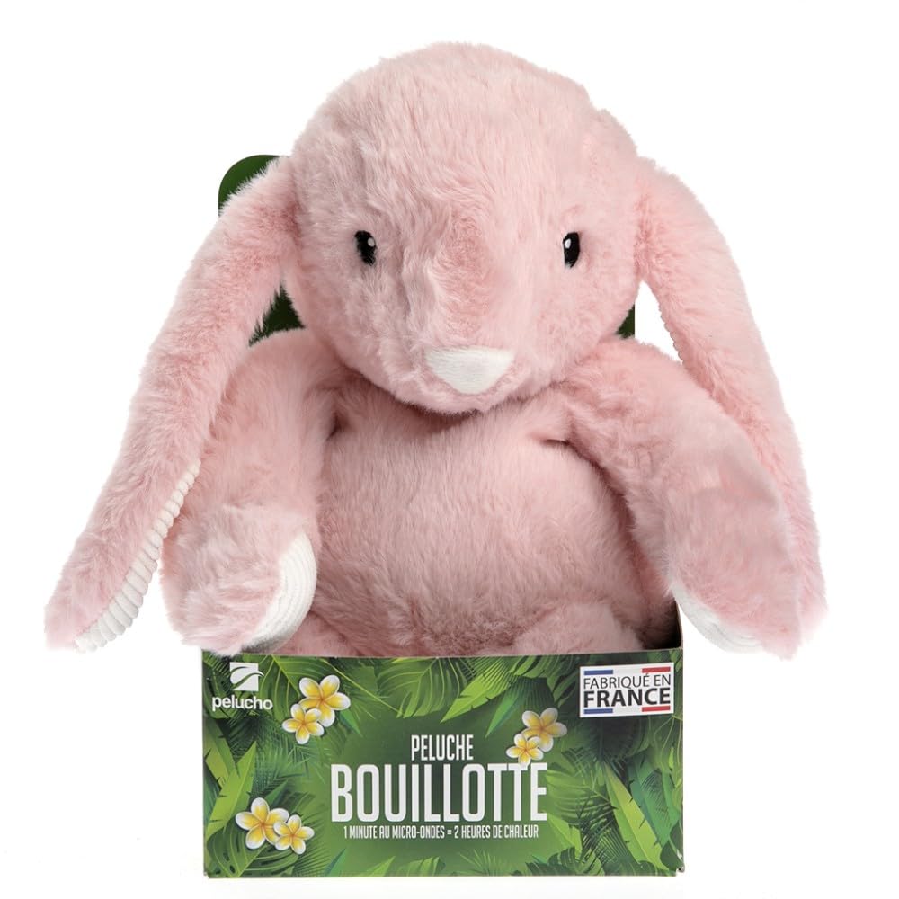 pelucho-peluches-bouillottes-lapin-rose-peluche-bouillotte-lavande image 3