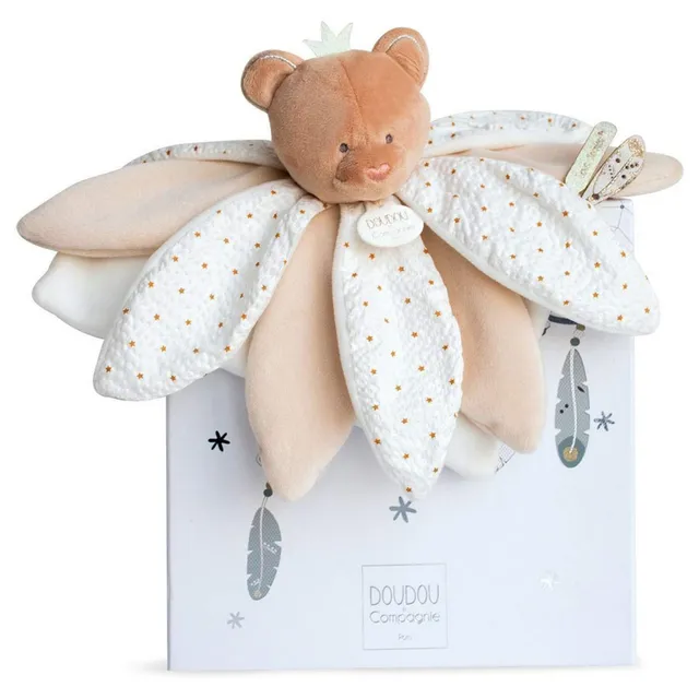 doudou-et-compagnie-attrape-r-ves-dc2792-doudou-plat-ours-taupe-26-cm image 1