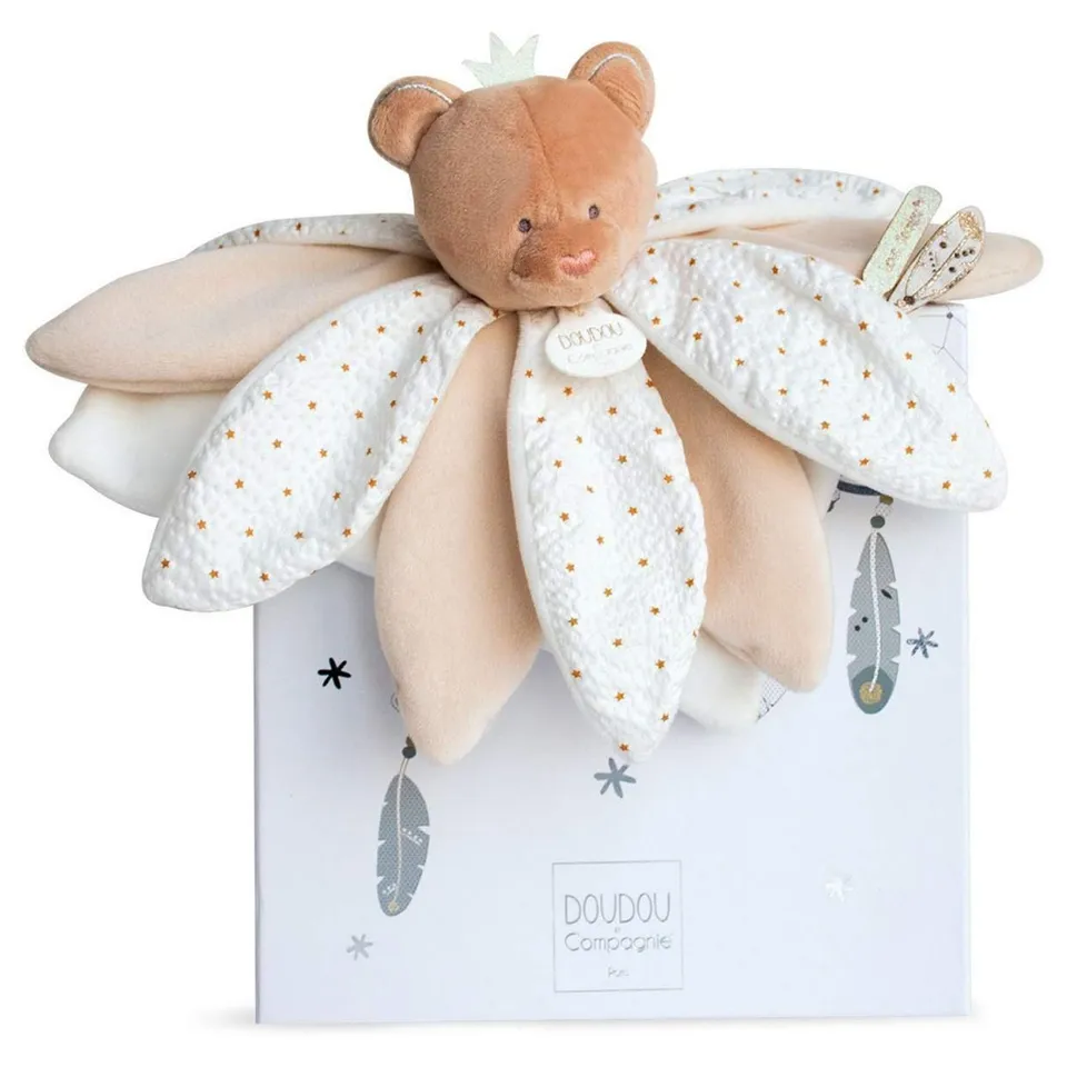 doudou-et-compagnie-attrape-r-ves-dc2792-doudou-plat-ours-taupe-26-cm image 1