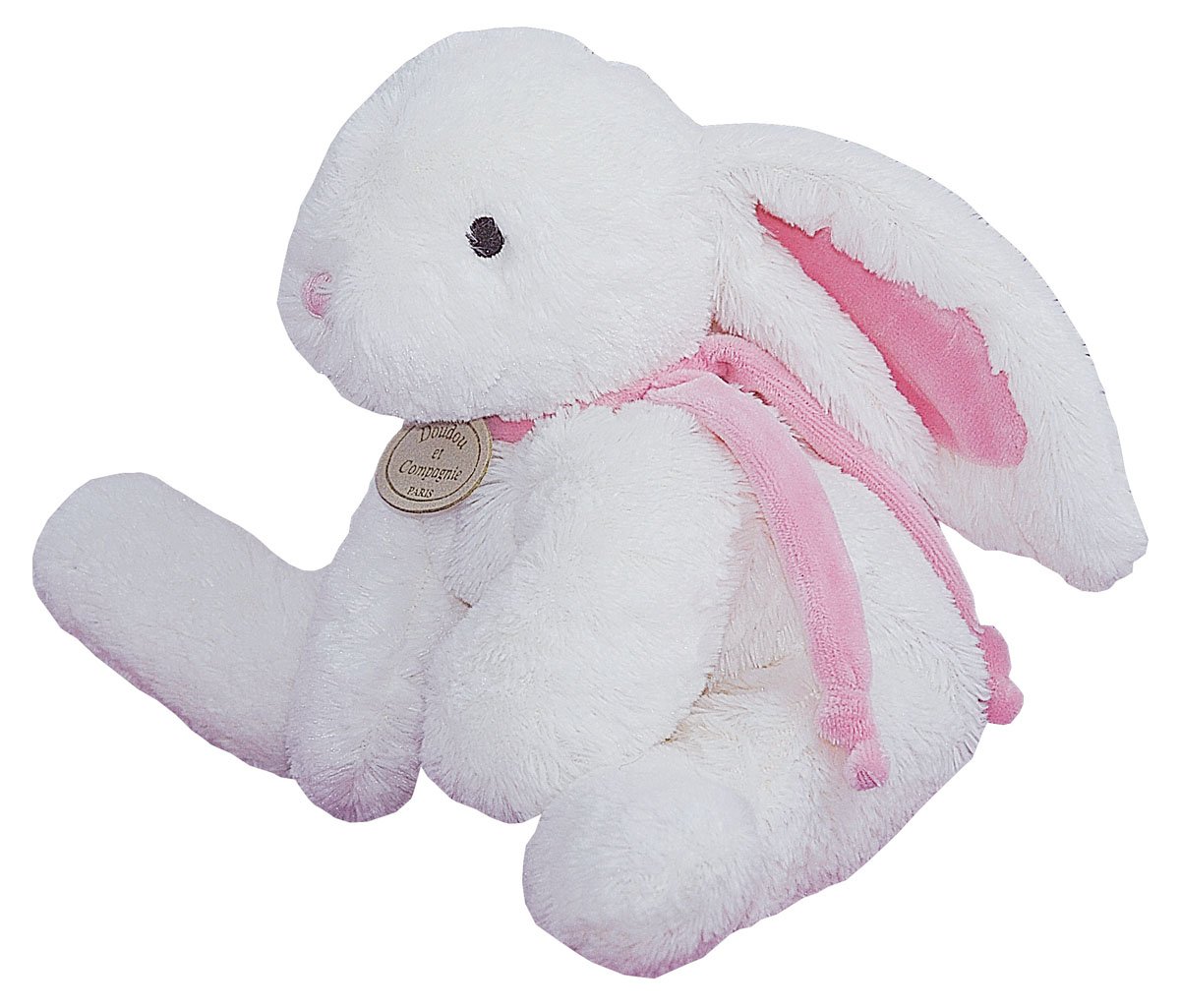 doudou-et-compagnie-lapin-bonbon-doudou-lapin-rose-30-cm image 1