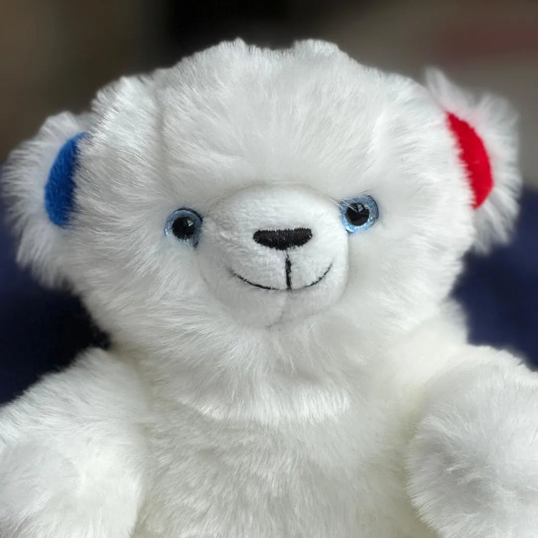 la-pelucherie-mile-cocorico-ours-peluche-mini-18-cm-bleu-blanc-rouge image 6