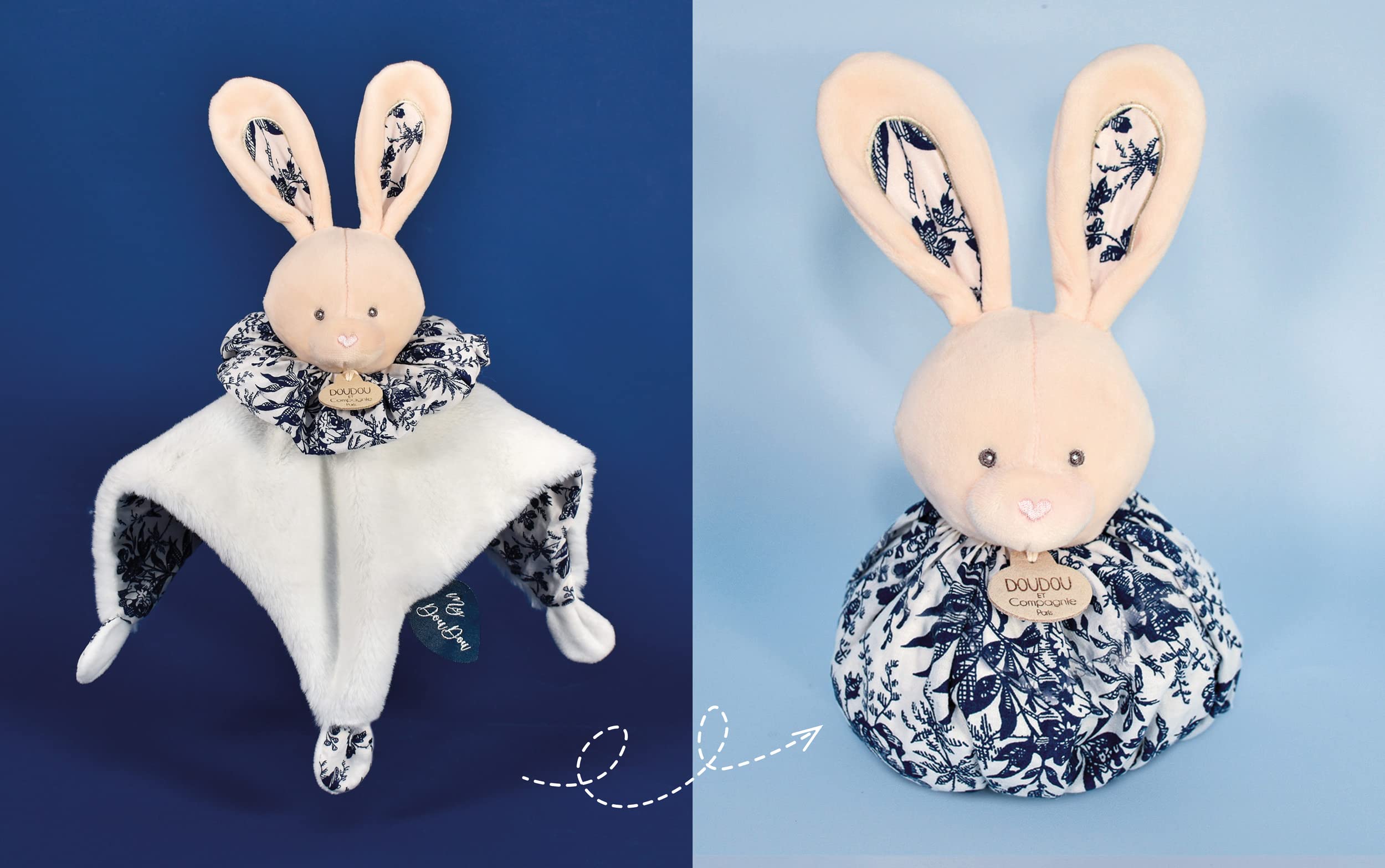doudou-et-compagnie-lapin-boule-doudou-cocon-3-en-1-25-cm image 5