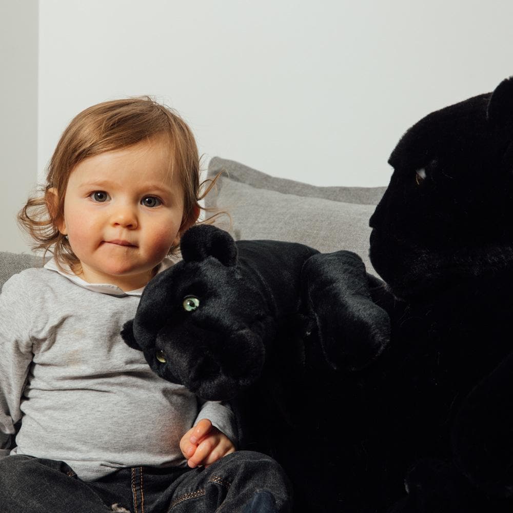 la-pelucherie-z-lie-panth-re-peluche-noire-30-cm-yeux-verts image 3