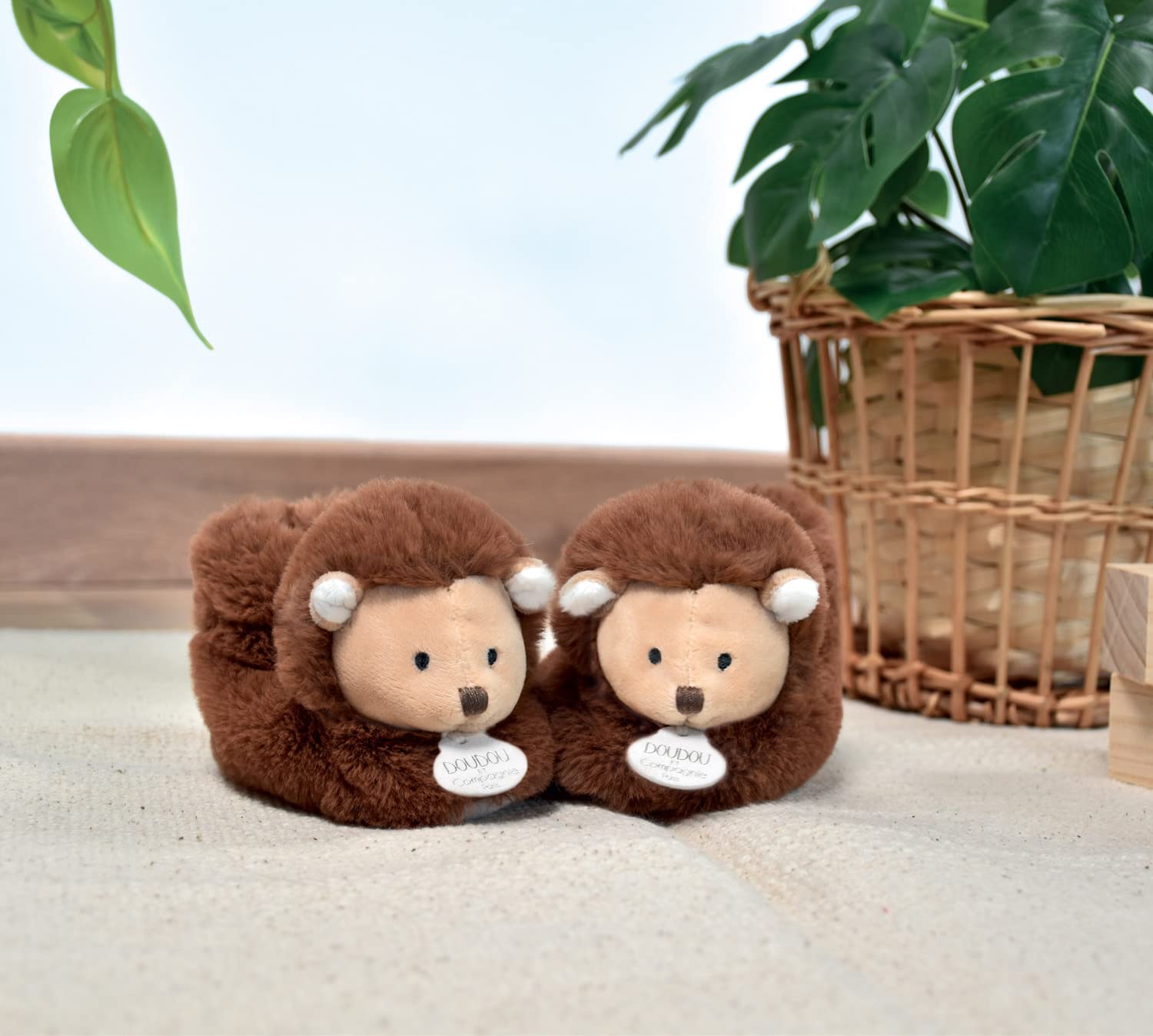doudou-et-compagnie-chaussons-b-b-dc3998-h-risson-gris-0-6-mois image 2