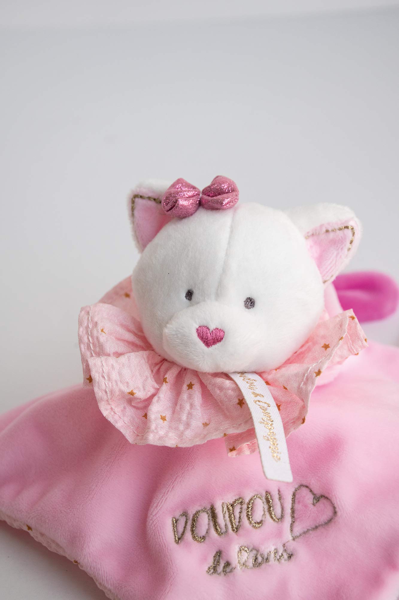 doudou-et-compagnie-attrape-r-ves-dc3538-doudou-chat-rose-20-cm image 2