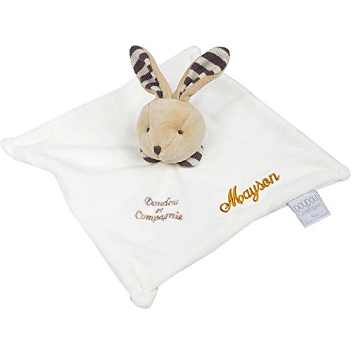 doudou-et-compagnie-iconiques-doudou-202-lapin-plat-taupe-25-cm image 4