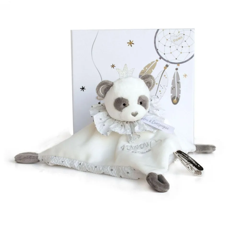 doudou-et-compagnie-attrape-r-ves-dc3536-doudou-panda-gris-20-cm image 1