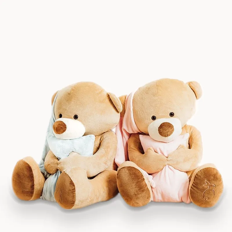 la-pelucherie-ours-dodo-ours-en-peluche-grand-60-cm-rose image 1