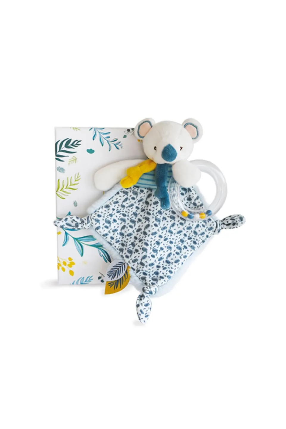 doudou-et-compagnie-yoca-le-koala-dc3666-doudou-hochet-bleu-22-cm image 1