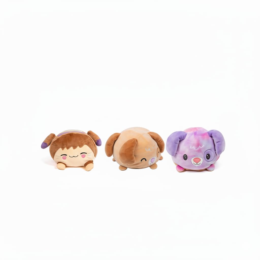 pioupiou-merveilles-cushablez-peluche-r-versible-paxton-puppy-22-cm image 7